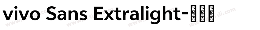 vivo Sans Extralight字体转换